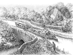 Print 1: The Aqueduct, Govilon, 1865